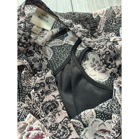 Knox Rose BoHo floral knee length dress size XS - Picture 7 of 11